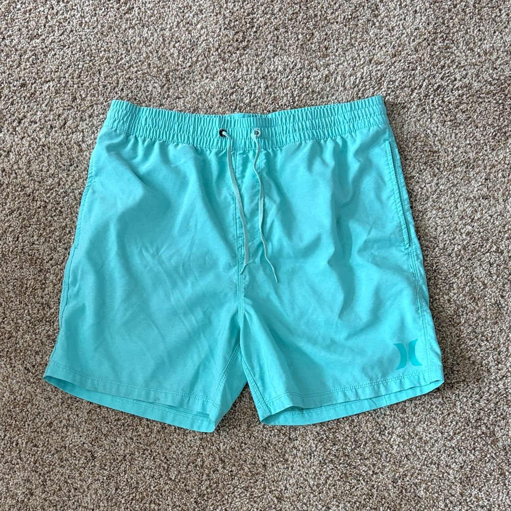 Hurley Men's Turquoise Swim Trunks